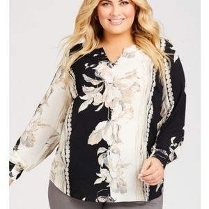 Avenue Floral Pullover